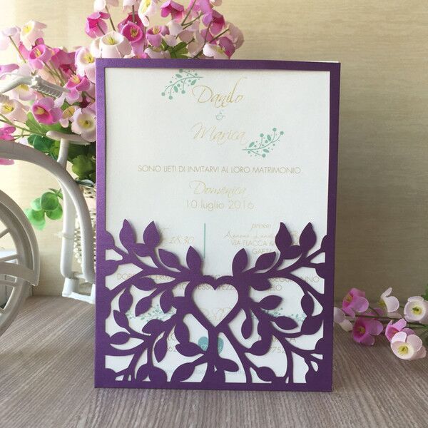 

hollow laser cut wedding invitation cards business meeting invitations novel birthday party greeting gift cards supplies