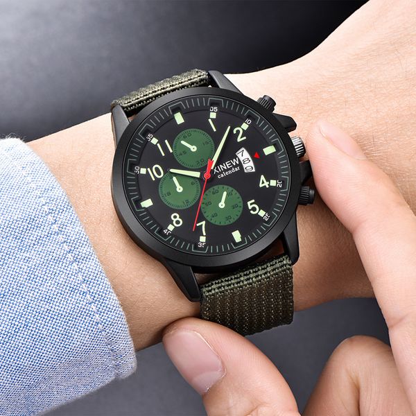 

reloj hombre watches men steel date quartz analog army fashion business casual dress wristwatch clock relogio, Slivery;brown