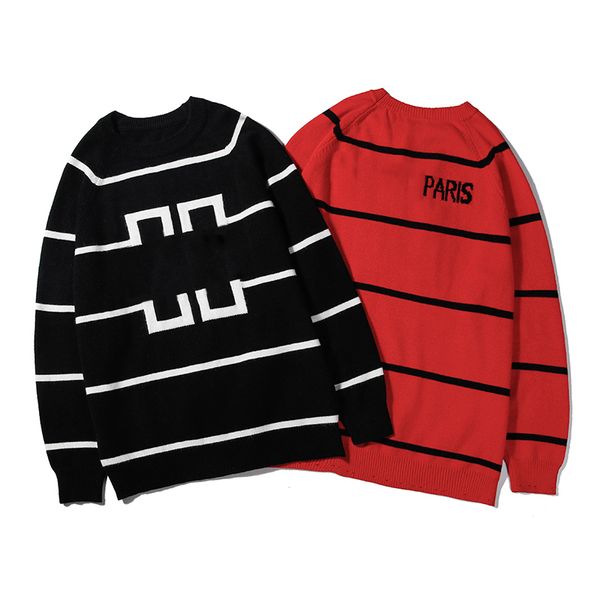 

made in france mens designer sweaters fashion letters embroidery pullovers luxury patterns mens clothes asian size 2 colors 20ss sweater.s02, White;black