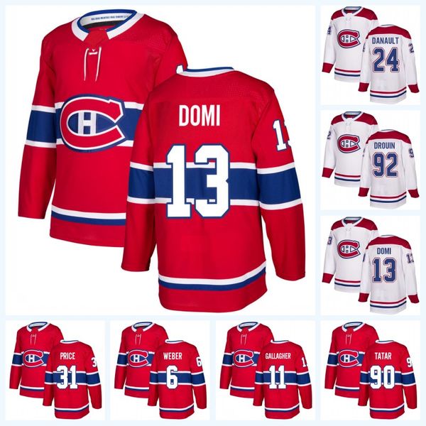 

13 Max Domi Montreal Canadiens Phillip Danault Jonathan Drouin Brendan Gallagher Tomas Tatar Shea Weber Carey Price Andrew Shaw Jersey