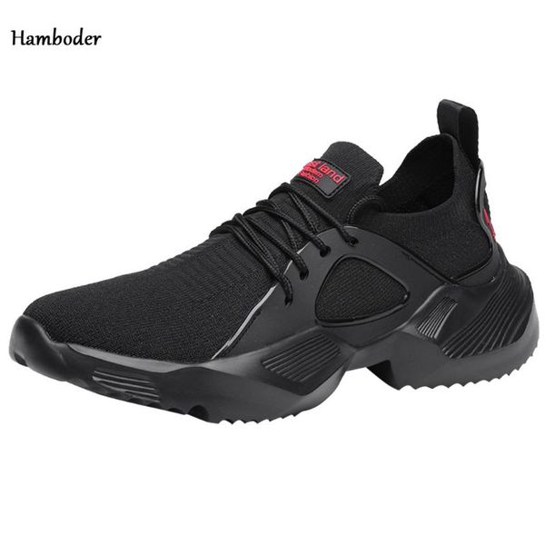 

hamboder men outdoor shoes portable breathable sneakers lace-up flat sports casual fashion men sneakers mesh running shoes