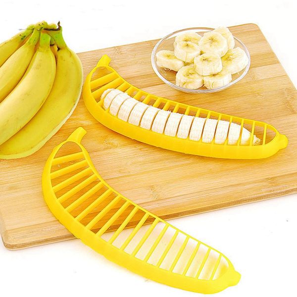 Banana Slicer Fruit Vegetal Cortador Chopper Shreadders Titular Fabricante De Salada De Corte De Limão Acessórios De Cozinha Gadgets