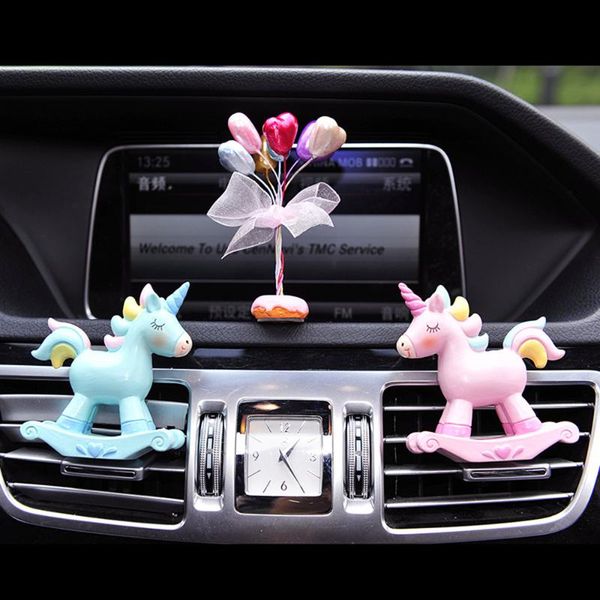 

car perfume clip unicorn deer cartoon fragrance air vent freshener ornament auto interior outlet decoration trim accessory gift