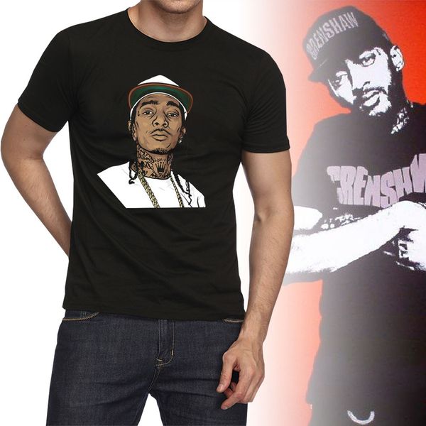 

мужские дизайнерские футболки nipsey hussle печатный рисунок о-образным вырезом лето ins hot tees мода женский с коротким рукавомtee, White;black