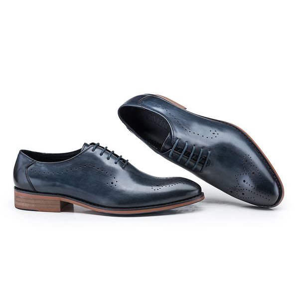 

men shoes leather shoes formal wear men shoes cowhide zapatos de hombre leather oxfords comfortable, Black