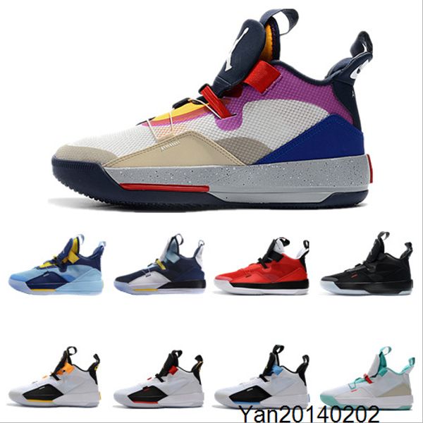 

2019 new jumpman xxxiii 33 basketball shoes mens 33s gold/championship mvp finals training sneakers sports running shoes size 40-46