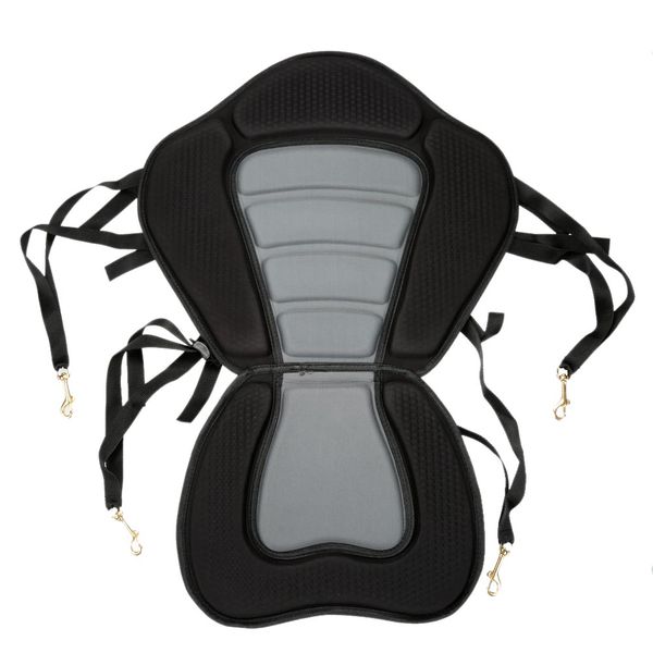 

kayak padded seat rowing boat soft non-slip padded base adjustable backrest with boat cushion