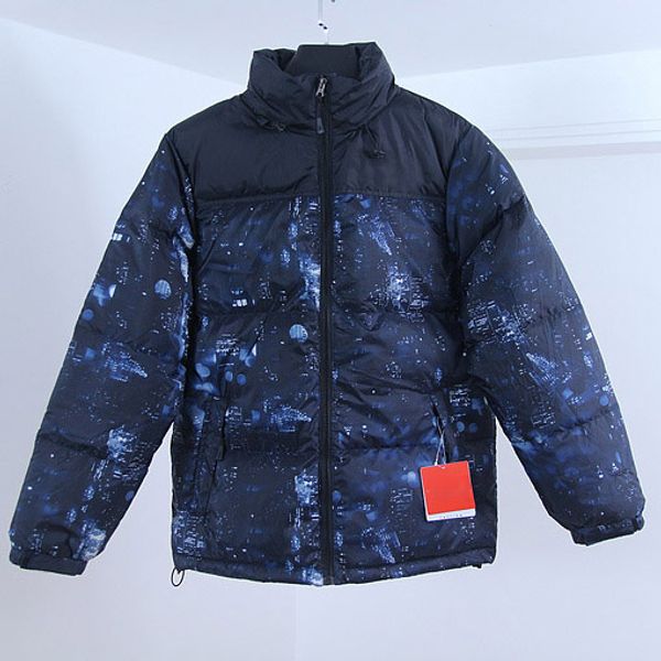 

men designer down parkas fashion letter printing down men luxury face north coat parkas winter outdoor coats clothing mens outerwear, Black