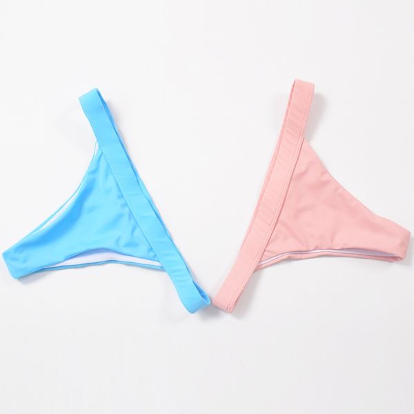 

comfytrip women bikini bottom two-piece separates summer beach bathing suits swimwear swim shorts female briefs cut out thong