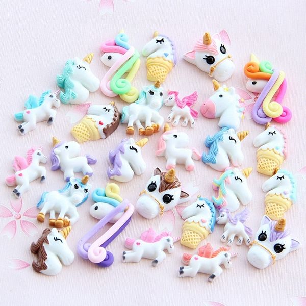 

new 1/3/5/10pcs miniature mini food fruits and vegetables kitchen toys resin fake food unicorn toy for doll children kids toys