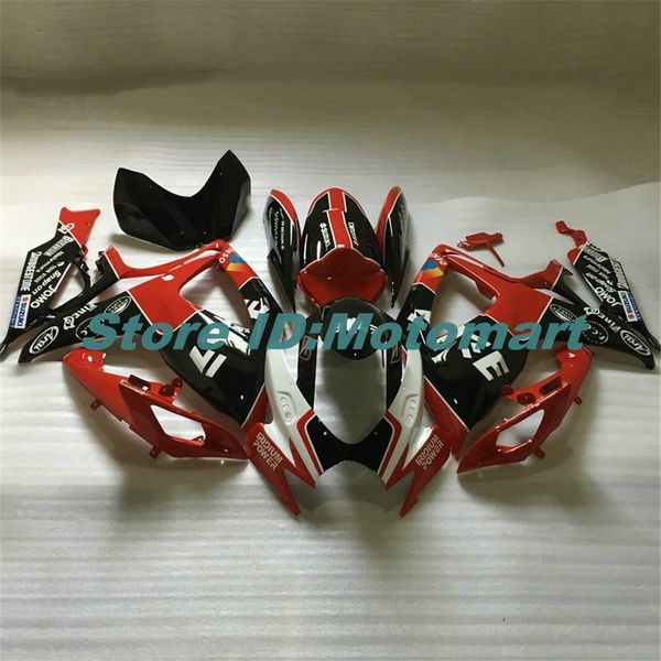 ABS Fairing definido para SUZUKI GSXR600 750 2006 2007 GSXR 600 GSXR 750 K6 06 07 vermelhos pretos carenagem gs kit + 7 presentes SP110