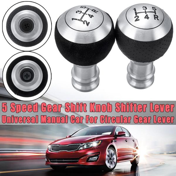 

5 speed universal manual car gear shift knob shifter lever r manual automatic transmission for circular gear lever for