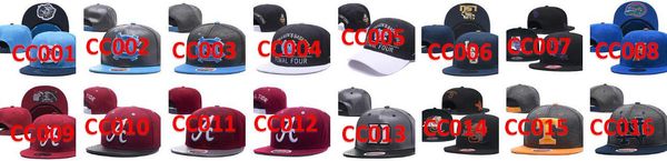 

american college snapback cap team adjustable hat, Black;white