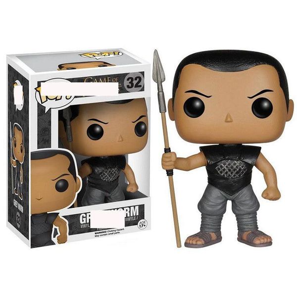 

wholesales price #646 christmas gift ornament funko pop grey worm vinyl action figure with box toy doll good quality
