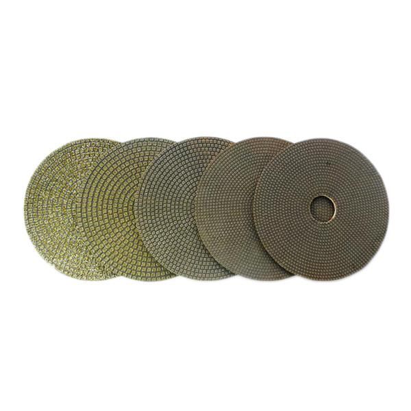 

round type diamond electroplated polishing pads 5 inch 6 inch