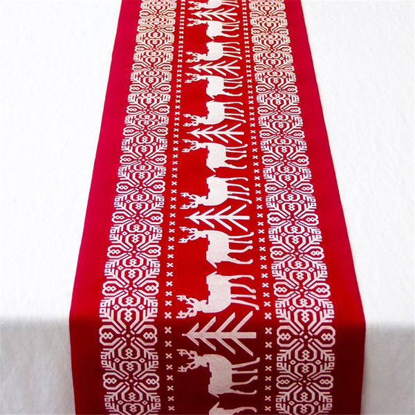 

christmas table runner innovative crafts party decorations cotton and linen tablecloth printed table flag dinner table decor indoors for hom