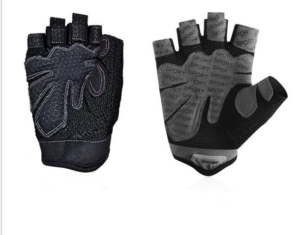 

new fashionable fitness gloves half-fingered dumbbell yoga thin sunscreen half-fingered gloves for skid-proof breathable mountain riding, Blue;gray