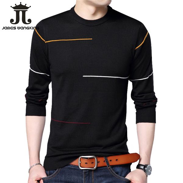 

cashmere wool sweater men brand clothing 2018 spring autumn new arrival slim warm sweaters o-neck pullover men -fit euro/us, White;black