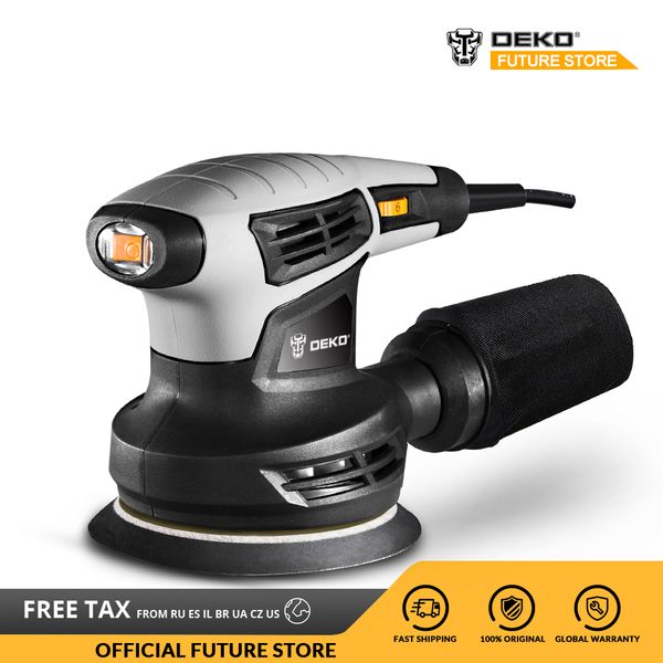 

deko qd6206 280w 125мм классических эксцентриковые шлифовальные станки с diy эффективной dust системой сбора деревообрабатывающего
