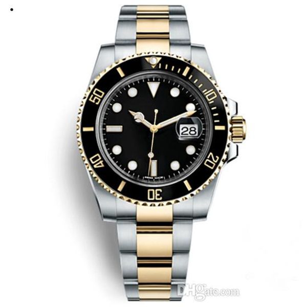 

Роскошные Дизайнерские Черные Часы Регулируемый Ремешок Застежка Керамическая Рамка Мужская Планка Замок Glide Автоматические Часы Спортивные Часы с автоподзаводом Наручные Часы