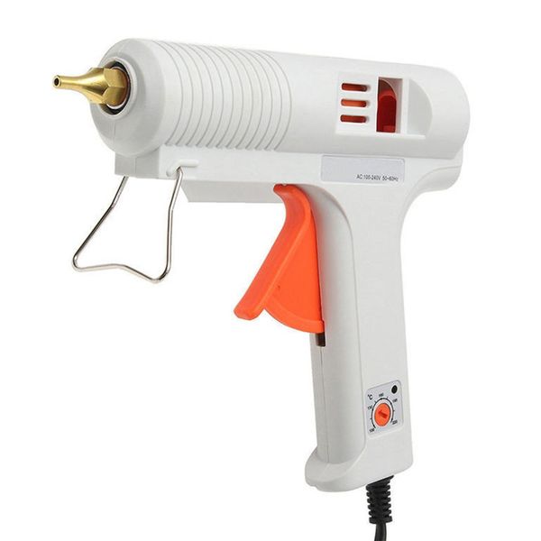 

professional ac 100-240v 50-60hz 100w adjustable temperature melt glue pistol copper nozzle repair tools