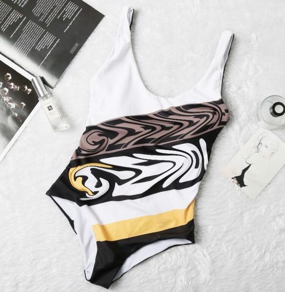 

summer designer women swimwear with letters fashion brand bikini backless one-piece swimsuit luxury women size s-xl optional, White;black