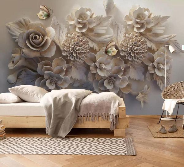 

self-adhesive] 3d flower 1754 wall paper mural wall print decal murals