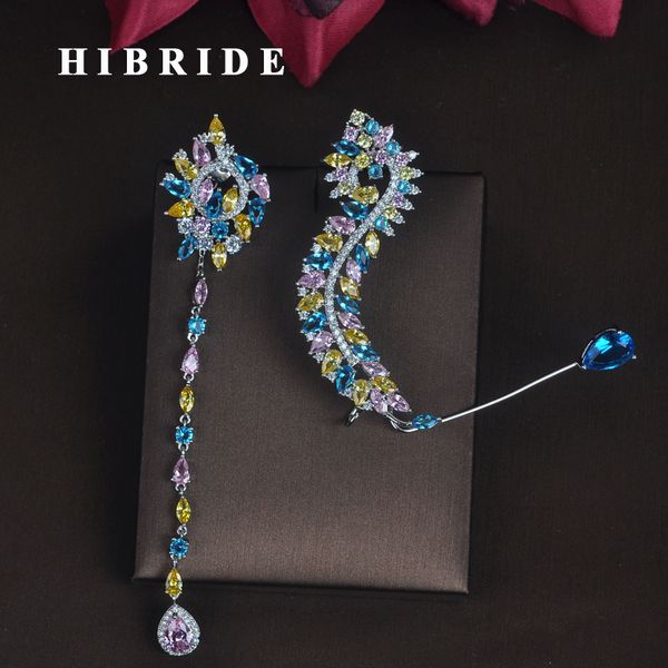 

hibride new unique design women bride party show drop earrings fashion jewelry brincos pendientes boucle d'oreille e-686, Silver