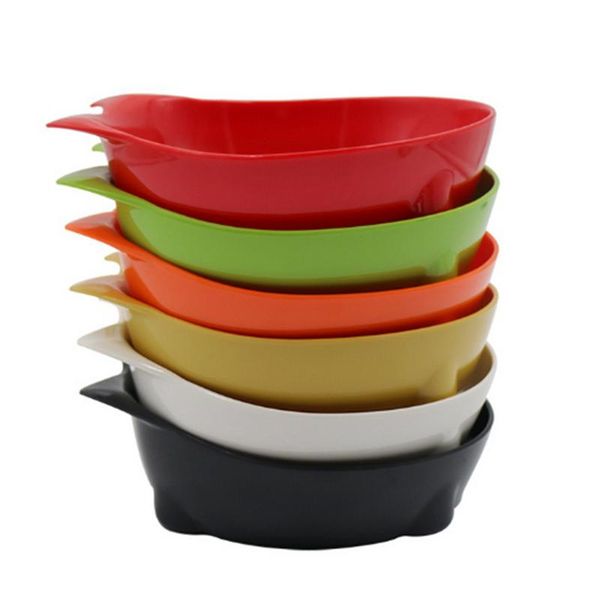 

pet bowl cat-shaped melamine solid color flat-bottom cat ears dog bowl cat pet supplies fast shipping