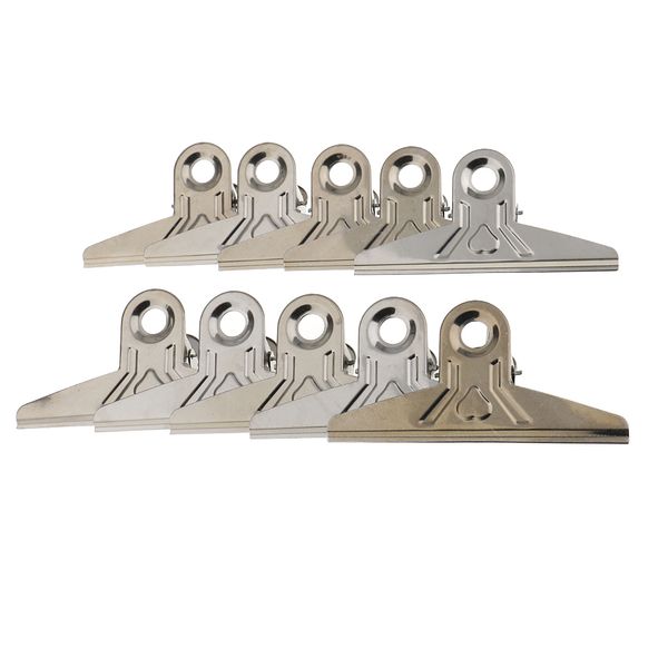 

10 шт бульдог клипы письмо скрепки зажимы 15см silver