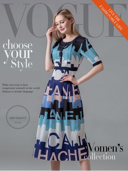 

letters printing dress 100% polyester short sleeve crew neck patchwork fashion women's summer sliming dresses 2020, Black;gray