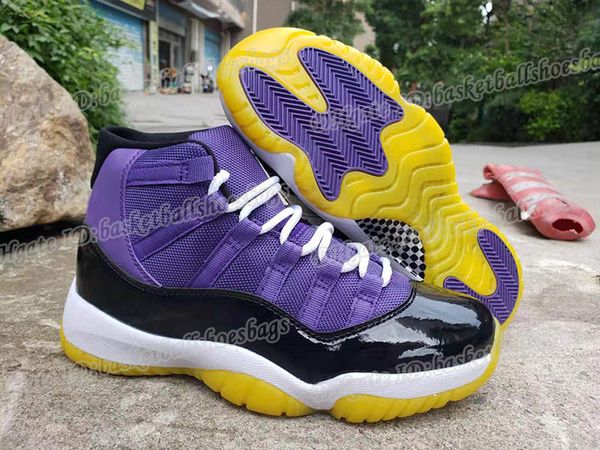 

black j11 purple 2019 yellow fashion men basketball shoes athletic designer sneakers 11s trainer mens shoes