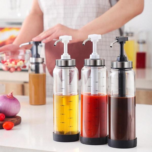 

стекло кетчуп соусы масло диспенсер бутылка опрыскиватель кухонный контейнер прессер 2020