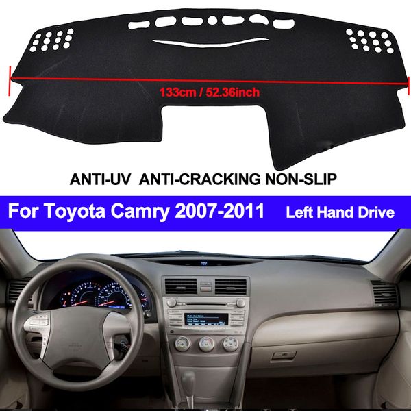 

taijs car dashboard cover dash mat dash pad dashmat anti-uv for camry board cover pad carpet 2007 2008 2009 2010 2011