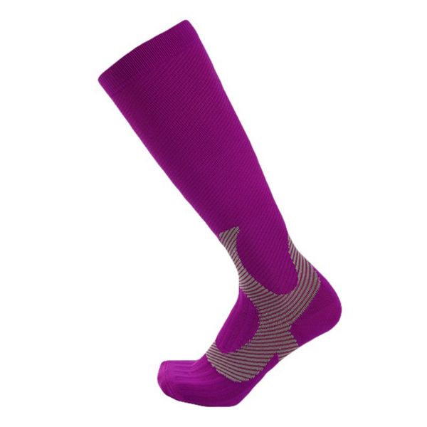

outdoor sports marathon socks gradient color trail running cycling football shin guard breathable calf sleeve new, Black