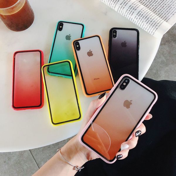 

gradual change color concise apply apple xs/11pr hand shell color edge rainbow second gram force apple 7plus hand shell