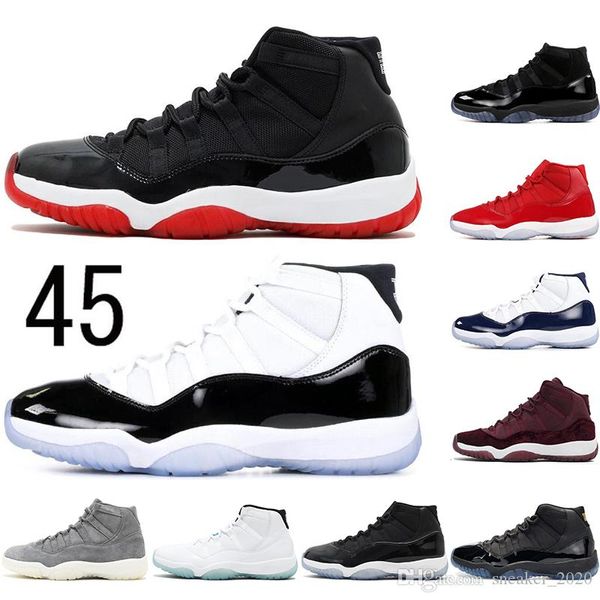 

with socks air jordan retro concord 45 high 11 11s cap and gown emerald red velvet men basketball shoes sports sneakers 36-47