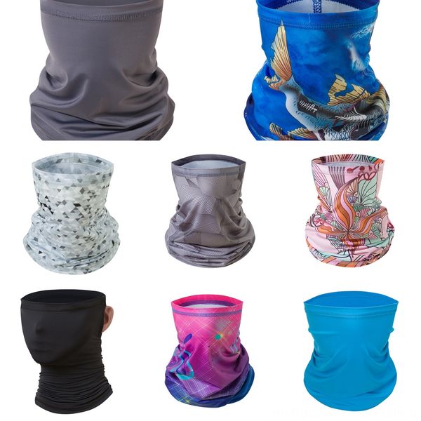 

ki836 styles multiple printed headband bandana scarf multifunctional seamless face men tube ring scarf mask women, Black