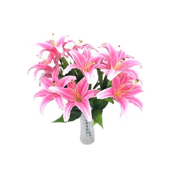 

lily simulation flower bouquets floral diy wedding party home garden decoration scene layout pgraphy props