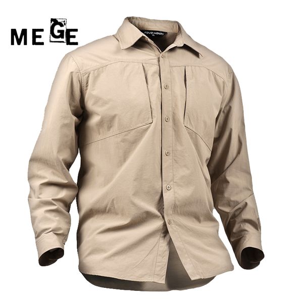 

mege quick drying outdoor men shirts, army breathable clothes camisa pesca sports fishing trekking hiking clothing, Gray;blue