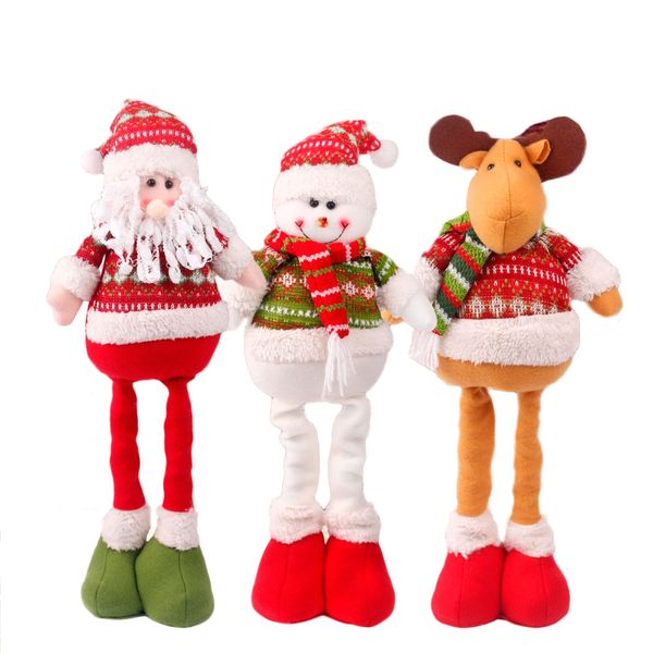 

retractable doll christmas snowman elk santa claus deer lovely figurine gift