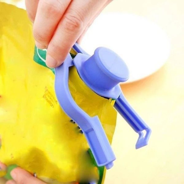 

1pc reuseable bag clip reuseable bag clip snack fresh food storage sealing mini vacuum sealer food clip with a cap