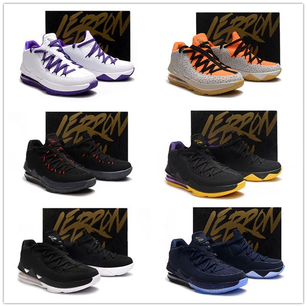 

low l17 safari kumquat black men basketball shoes lakers j17 white purple black navy mens sports sneaker with box