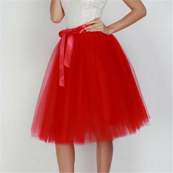 

women's 7 layers lace tulle ball-gown skirrt new evening party short skirts ladies' fashionable summer underskirt sale, Black