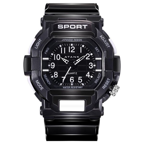 

atank brand new sport мужские часы 2019 детские часы плавать водонепроницаемый черный детские часы relogio dropshipping мужчина для, Slivery;brown