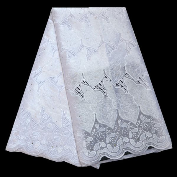 

2020 the latest big african swiss voile lace with stones for wedding african fabric lace 100% cotton swiss voile lace -202007p, Black;white