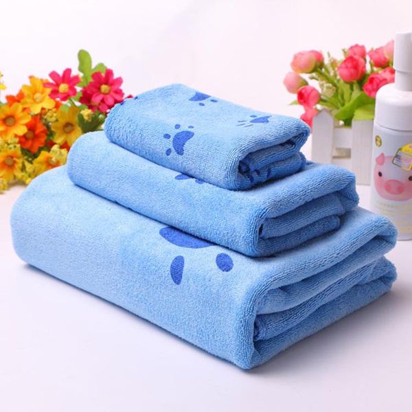 

3pcs towel microfiber fabric bathrobe hand maojin girl women summer bath towel children cartoon towel toalla microfibrarg