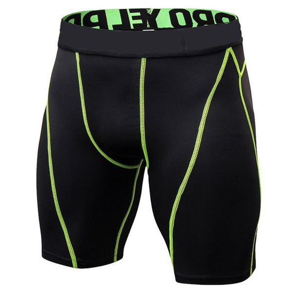 

Quick Drying Men Compression Shorts Summer Casual Fitness Shorts Men Regular Skinny Bodybuilding Tights Bordered Shorts S-2XL