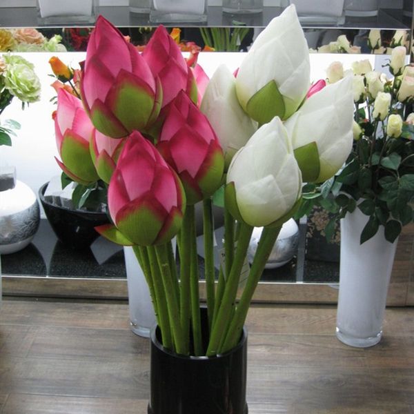 

artificial flower vivid 85cm artificial silk lotus bud l and restaurant decorative flower artificial pond simulation plant t2i5435
