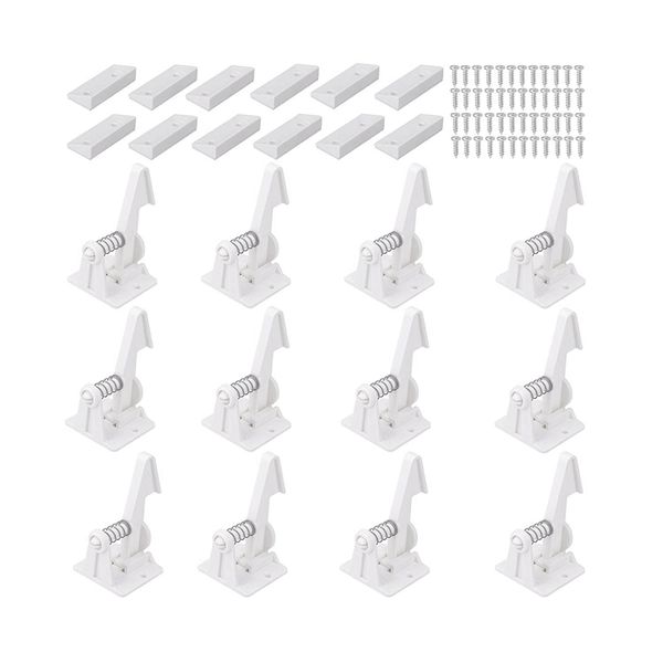 

child security cabinet locks latches 12 pack,kids baby proofing lock child proof drawer locks cupboard hidden latch 3 m adhesive